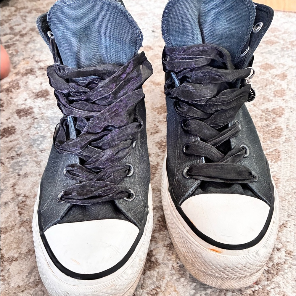 Converse Black High-Top Platform All Star Sneakers